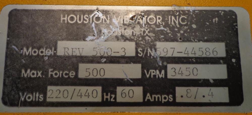 HOUSTON VIBRATOR ROTARY ELECTRIC VIBRATOR   REV-500-3